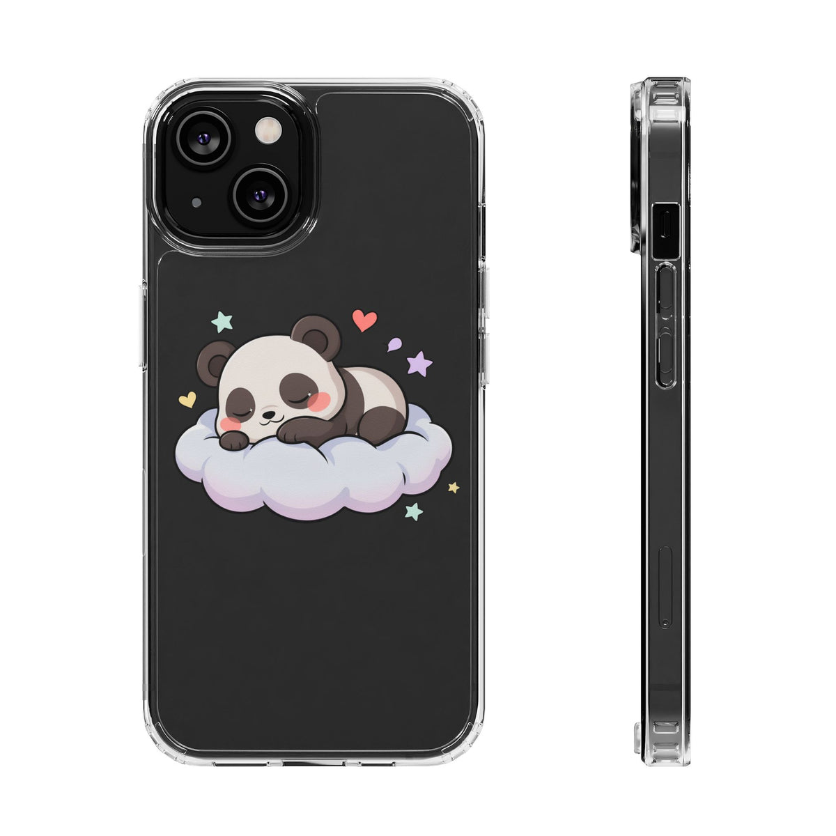 Sleeping Panda Clear Impact-Resistant Phone Case