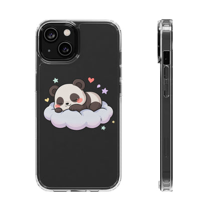 Sleeping Panda Clear Impact-Resistant Phone Case