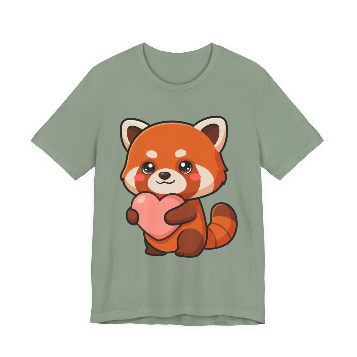 Kawaii Red Panda T-Shirt: Big Heart, Cozy Vibes