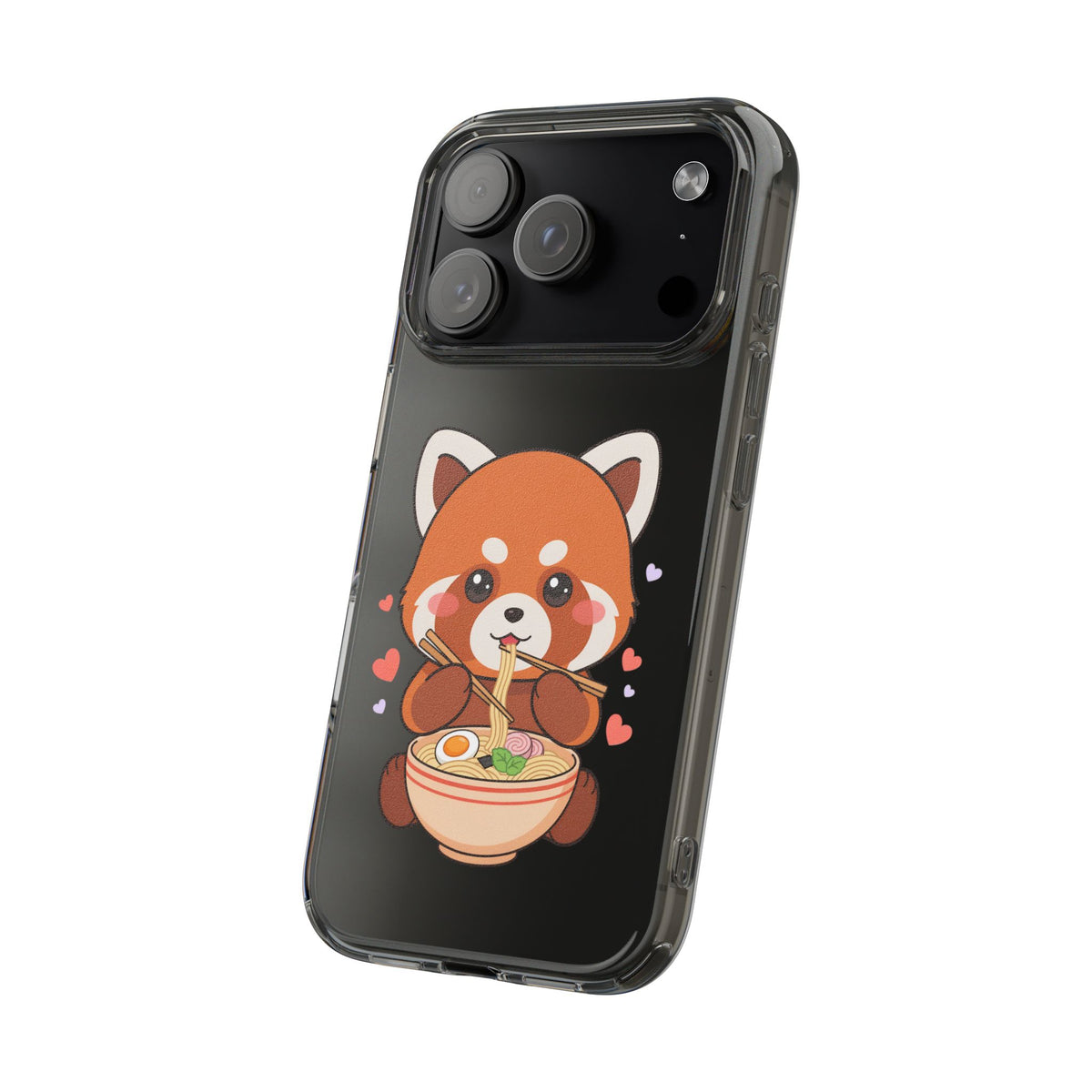 Red Panda Ramen Phone Case – Kawaii Food Lover Gift