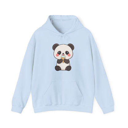 Kawaii Panda Ice Cream Hoodie, Cute Chibi Sweatshirt