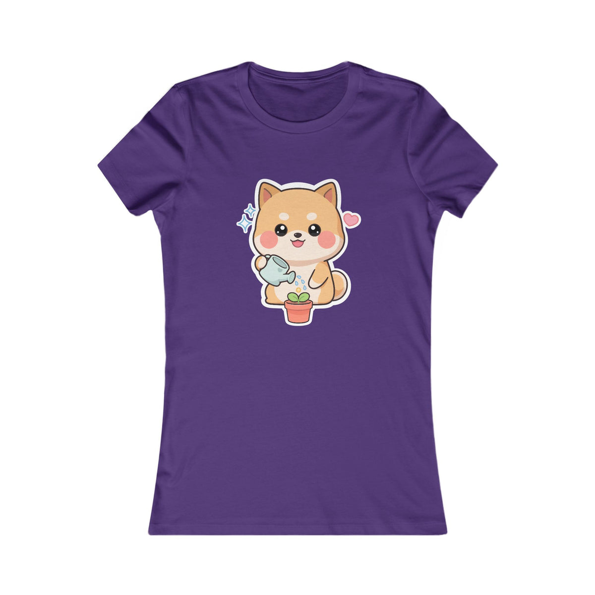 Kawaii Shiba Inu Plant Lover Women's Favorite Tee