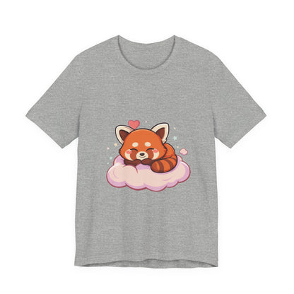 Kawaii Red Panda T-Shirt, Cute Sleeping Animal Tee