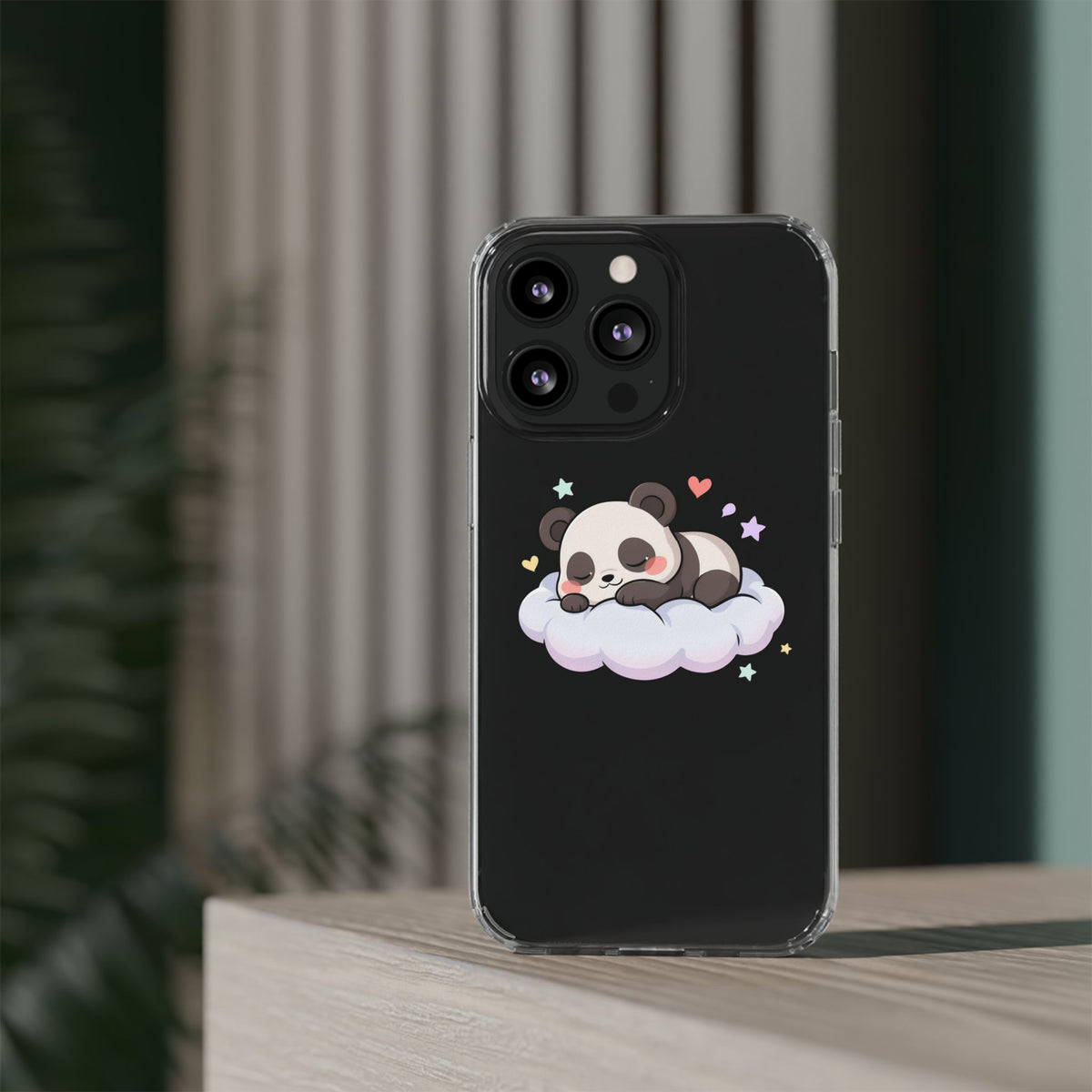 Sleeping Panda Clear Impact-Resistant Phone Case