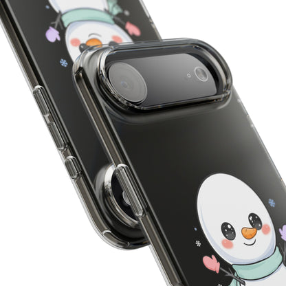 Kawaii Snowman Clear Impact-Resistant Case