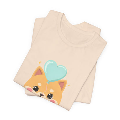 Kawaii Shiba Inu T-Shirt, Cute Balloon Dog Gift