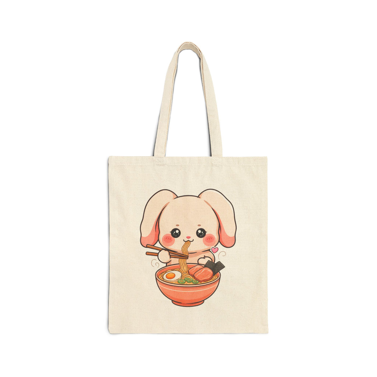 Kawaii Ramen Bunny Tote Bag for Cute Food Lovers