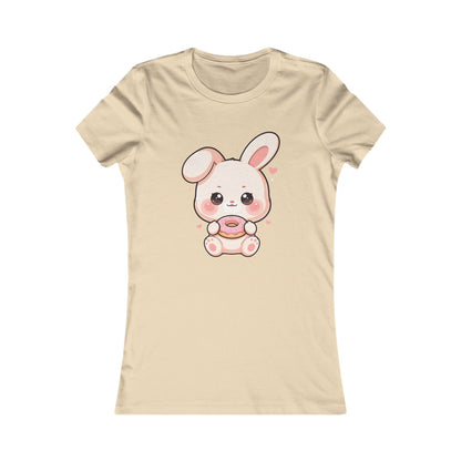 Kawaii Bunny Donut T-Shirt for Women