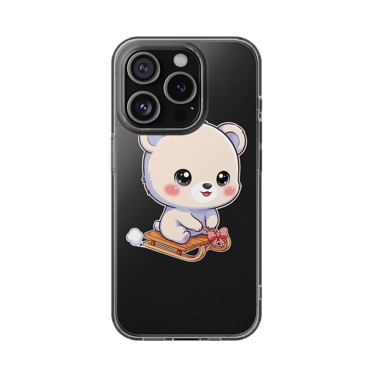 Kawaii Polar Bear Phone Case, Cute Winter Gift