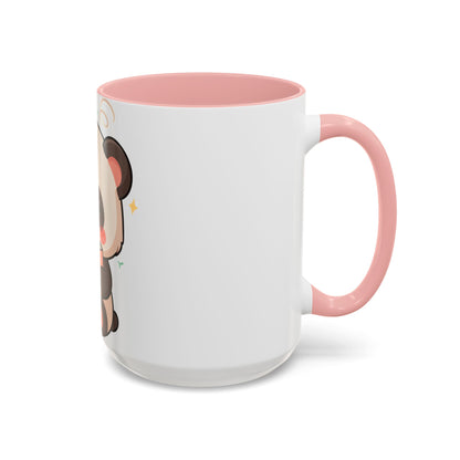 Kawaii Panda Reading Mug, Cute Book Lover Coffee Cup