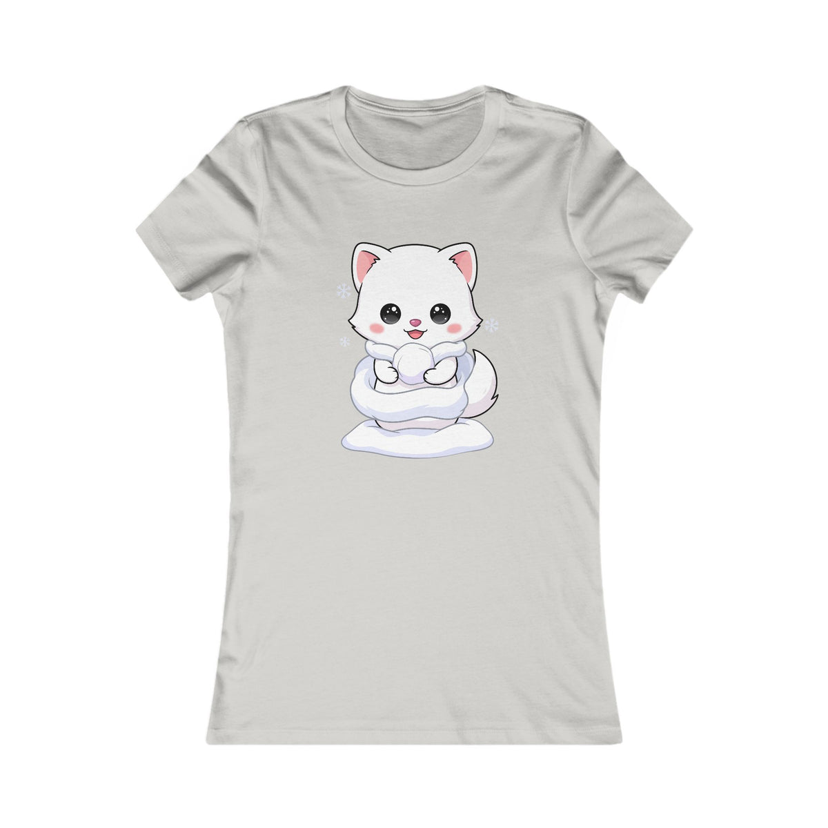 Kawaii Arctic Fox T-Shirt for Cute Winter Style