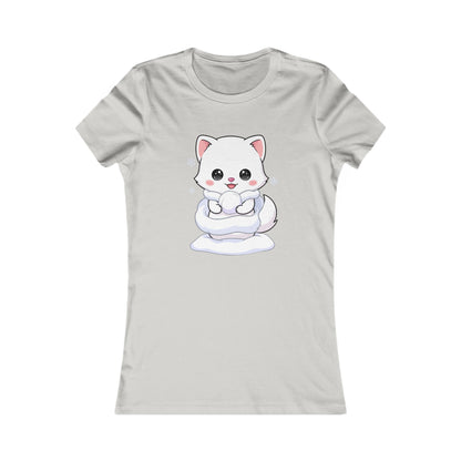 Kawaii Arctic Fox T-Shirt for Cute Winter Style