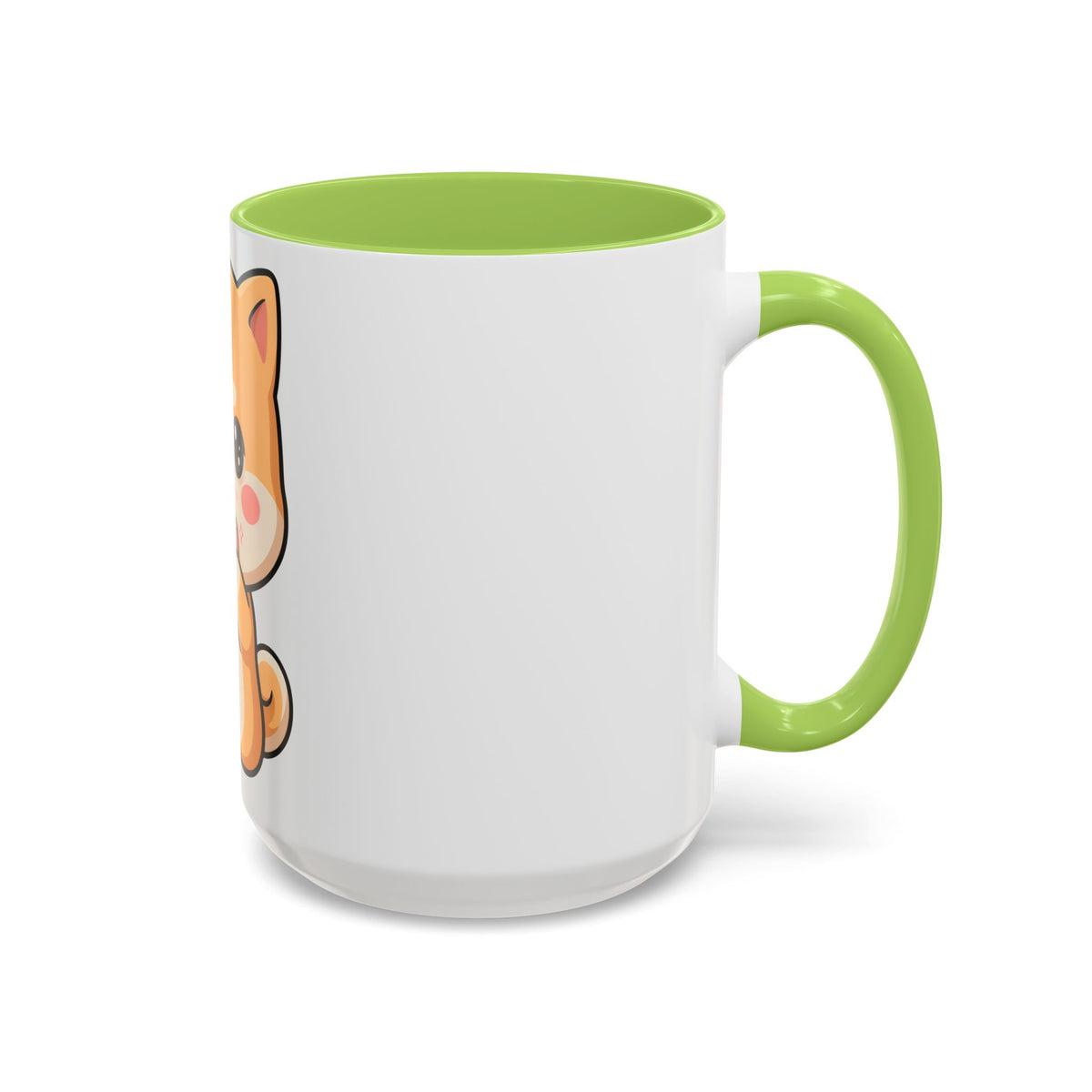 Shiba Inu Donut Mug, Kawaii Accent Coffee Mug