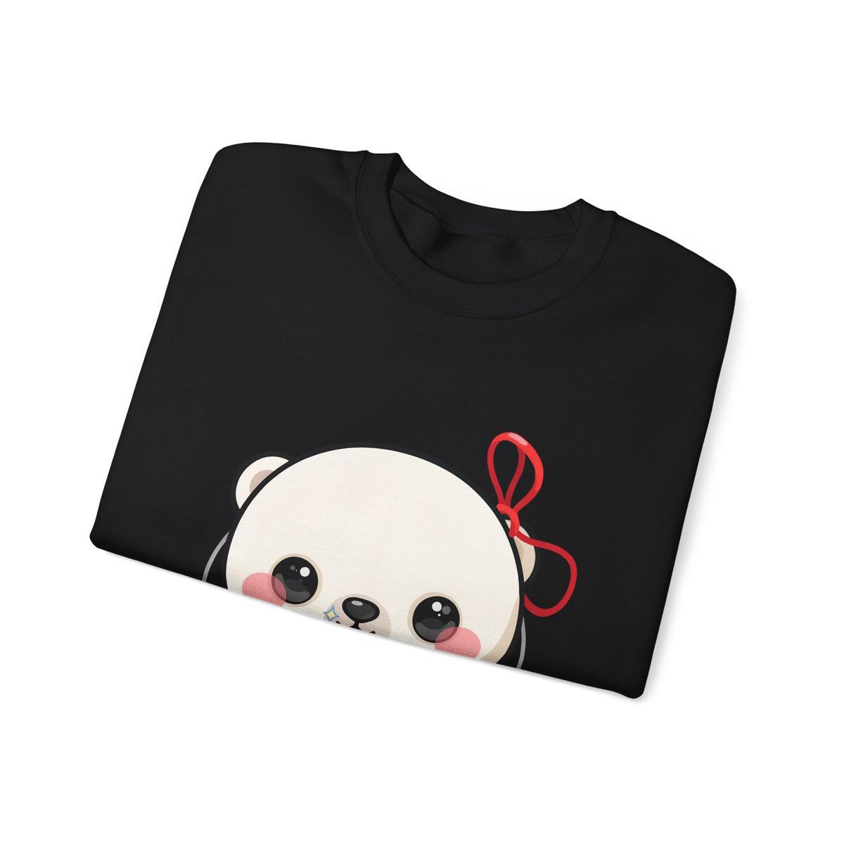 Kawaii Polar Bear Sweatshirt, Jingle Bell Holiday Crewneck