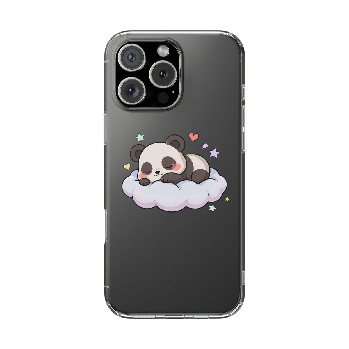 Sleeping Panda Clear Impact-Resistant Phone Case