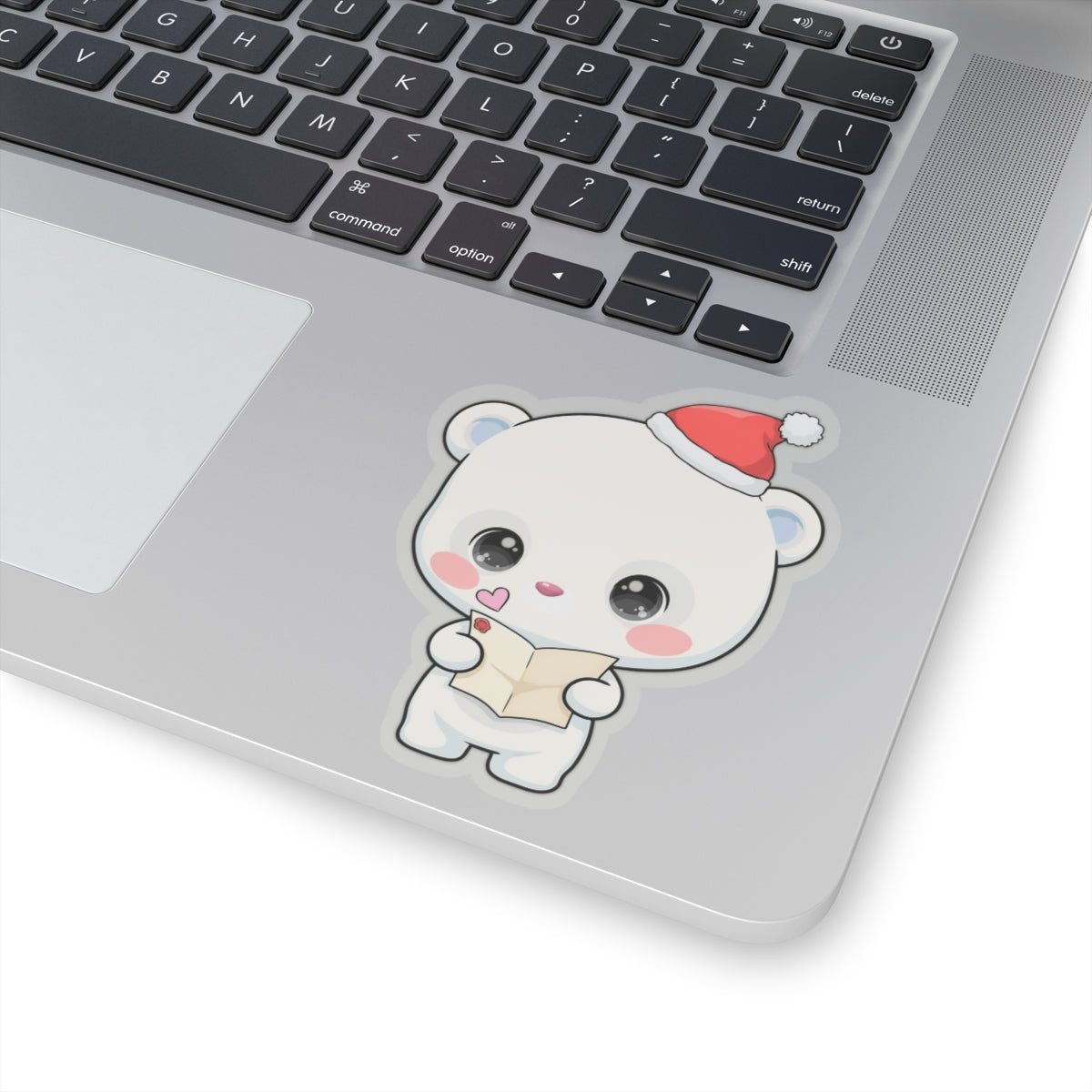 Christmas Polar Bear Sticker for Cozy Holiday Cheer