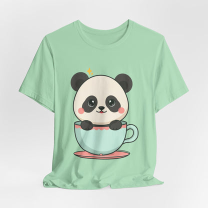 Kawaii Panda T-Shirt, Cute Teacup Panda Tee