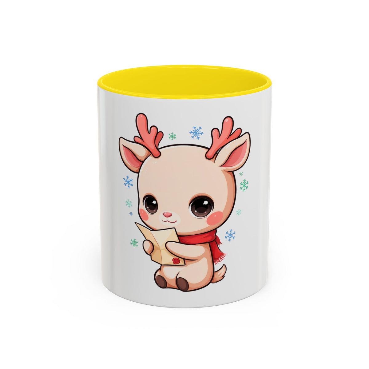 Christmas Reindeer Accent Coffee Mug for Cozy Holiday Mornings