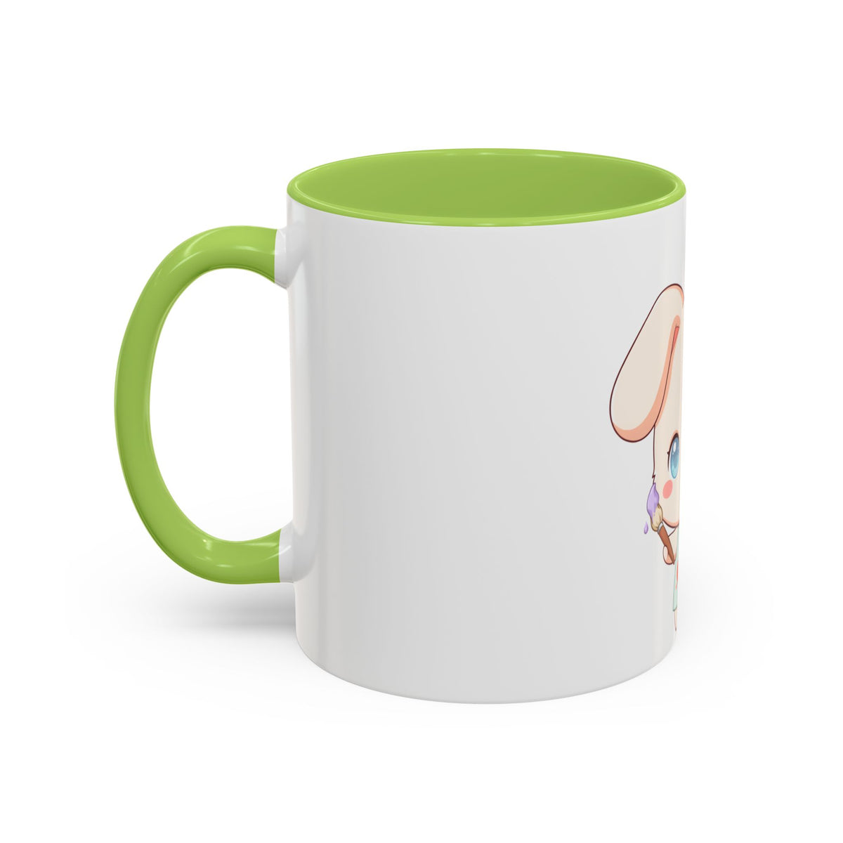 Kawaii Bunny Coffee Mug for Artists and Cute Art Lovers