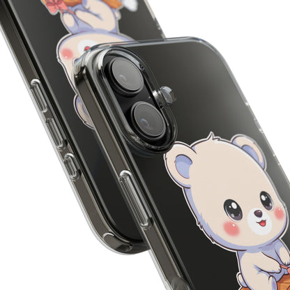 Kawaii Polar Bear Phone Case, Cute Winter Gift
