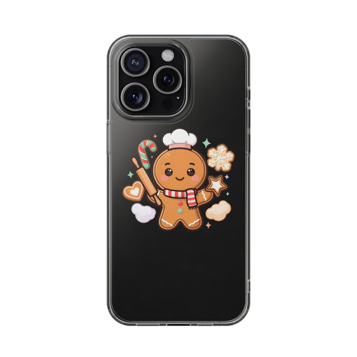 Gingerbread Christmas Phone Case for Holiday Baking Fans