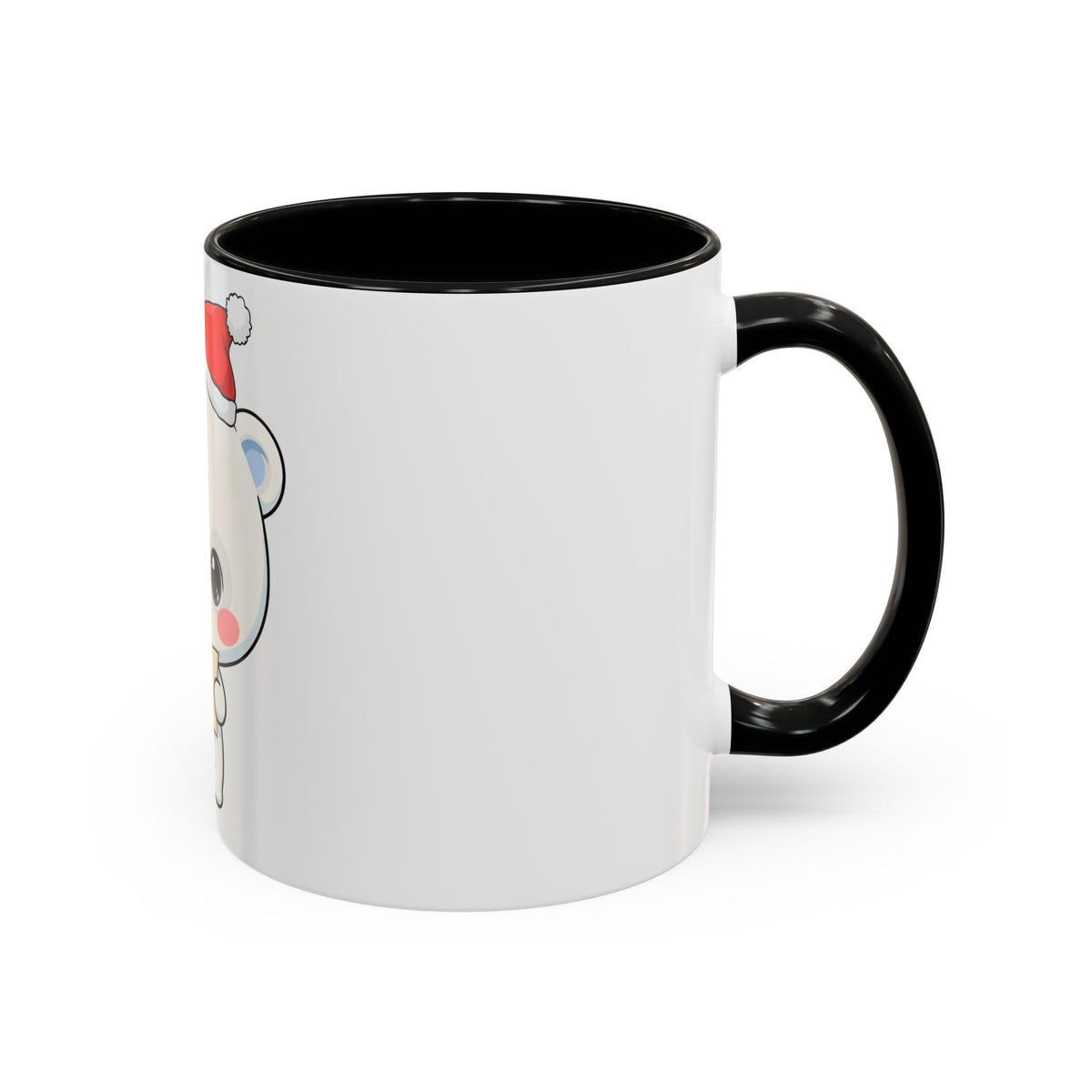 Kawaii Polar Bear Christmas Mug – Santa Letter Accent Mug