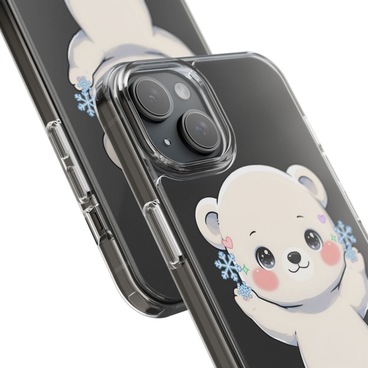 Kawaii Polar Bear Phone Case for a Cozy Winter Gift