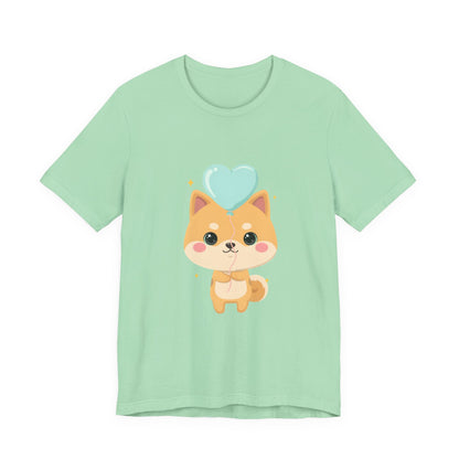Kawaii Shiba Inu T-Shirt, Cute Balloon Dog Gift