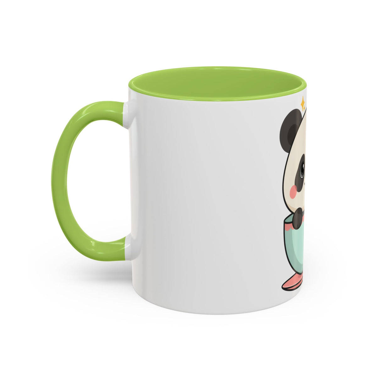 Kawaii Panda Accent Coffee Mug for Panda Lovers