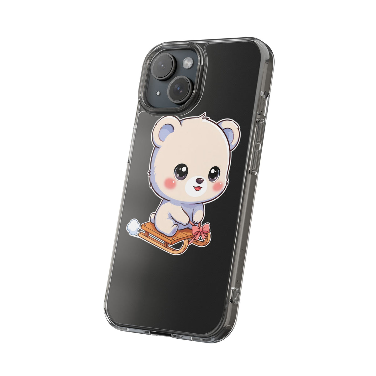 Kawaii Polar Bear Phone Case, Cute Winter Gift