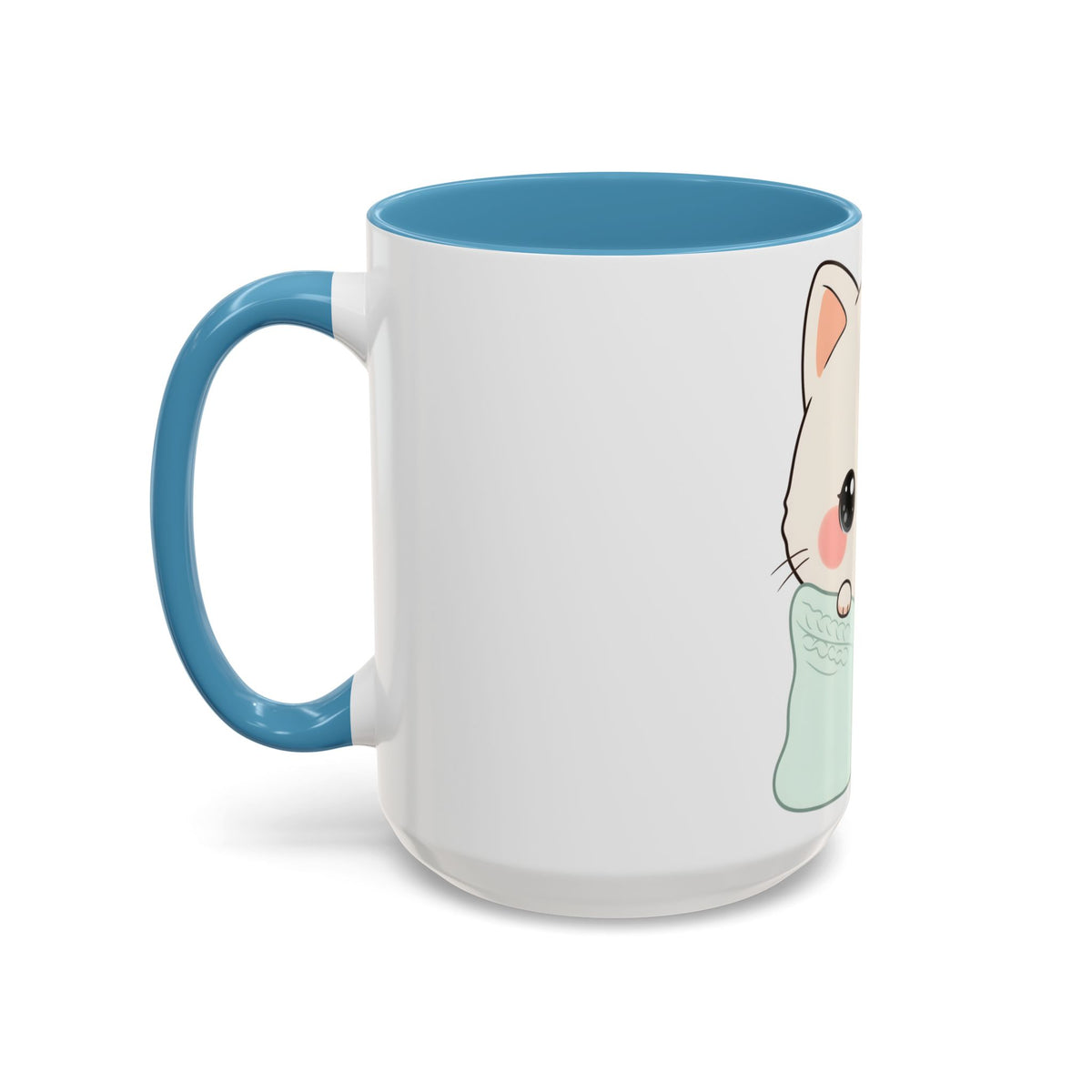 Cozy Cat Accent Mug for Kawaii Cat Lovers