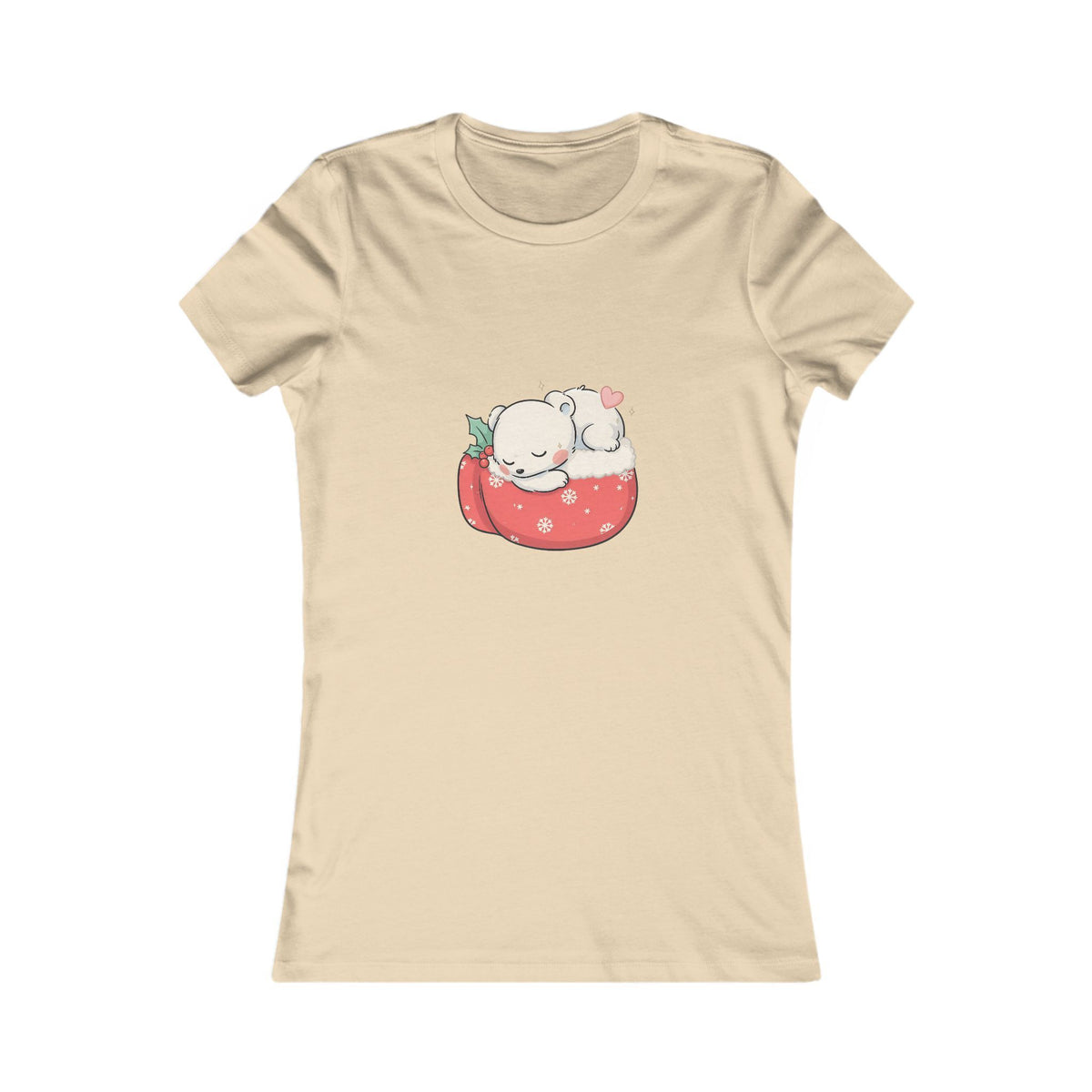 Kawaii Polar Bear Christmas Tee for Cozy Holiday Fans