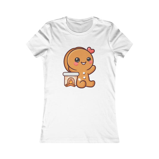 Kawaii Gingerbread Man T-Shirt for Cozy Holiday Outfits