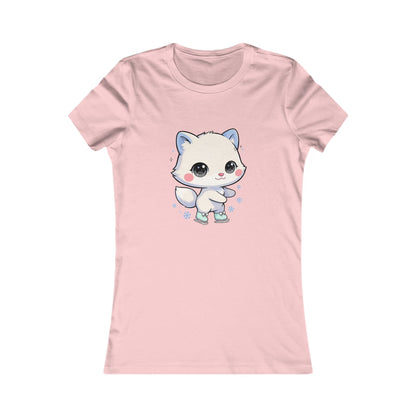 Kawaii Arctic Fox T-Shirt for Cute Winter Style