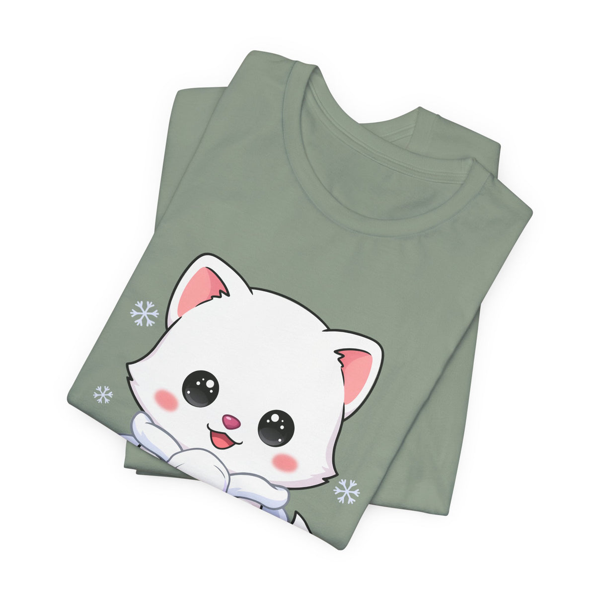 Kawaii Arctic Fox T-Shirt for Cute Winter Style
