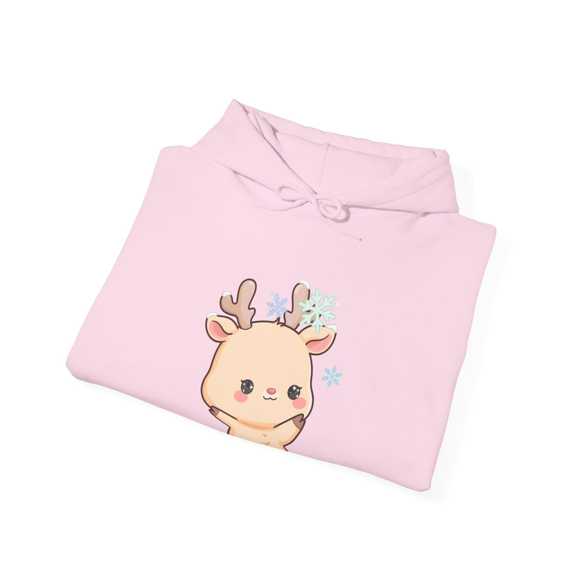 Kawaii Reindeer Hoodie, Cute Christmas Gift Sweatshirt