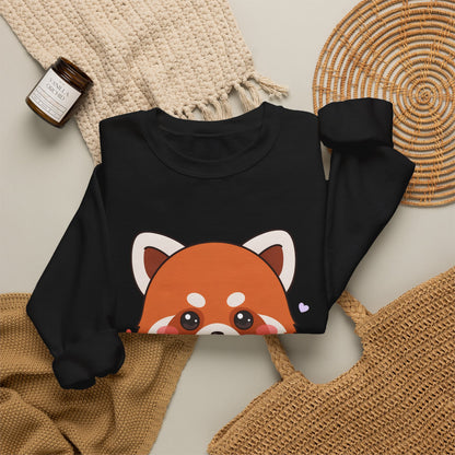 Kawaii Red Panda Ramen Sweatshirt for Cozy Foodie Days