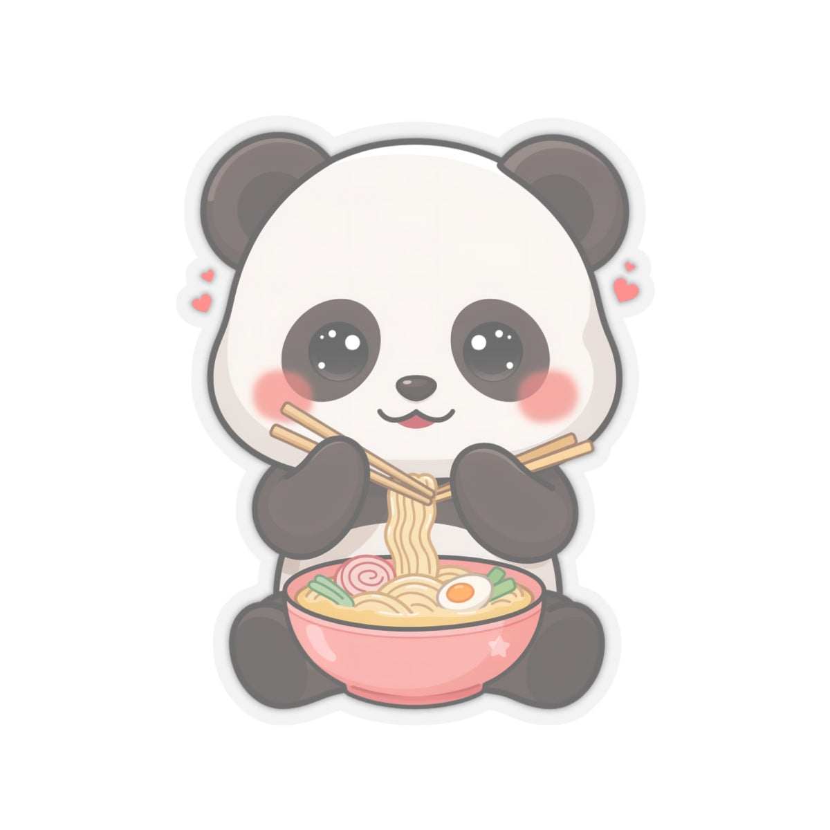 Kawaii Panda Ramen Sticker for Cozy Desk Decor