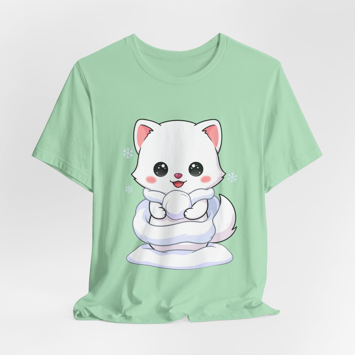 Kawaii Arctic Fox T-Shirt for Cute Winter Style