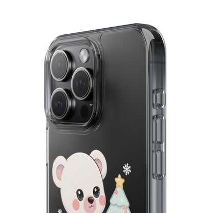 Christmas Polar Bear Phone Case, Kawaii Holiday Accessory
