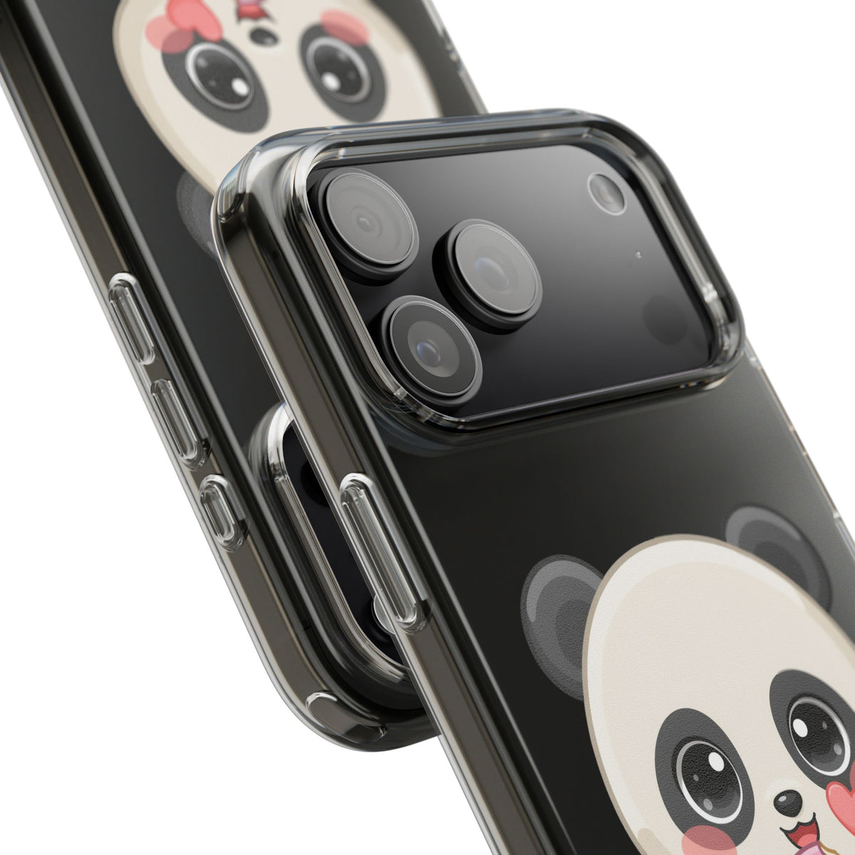 Kawaii Panda Phone Case with Donut