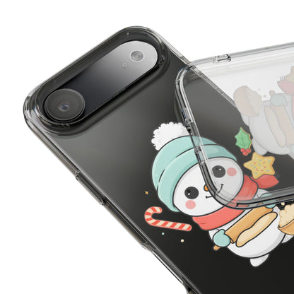 Christmas Snowman Phone Case, Cute Cookie Baker