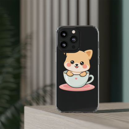 Kawaii Shiba Inu Phone Case – Cute Puppy in a Teacup