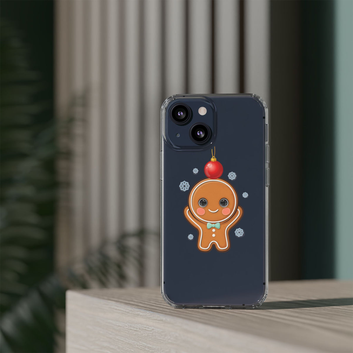 Christmas Gingerbread Phone Case, Cute Kawaii Holiday Gift