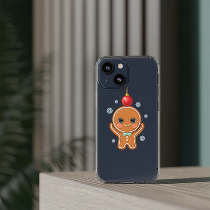 Christmas Gingerbread Phone Case, Cute Kawaii Holiday Gift