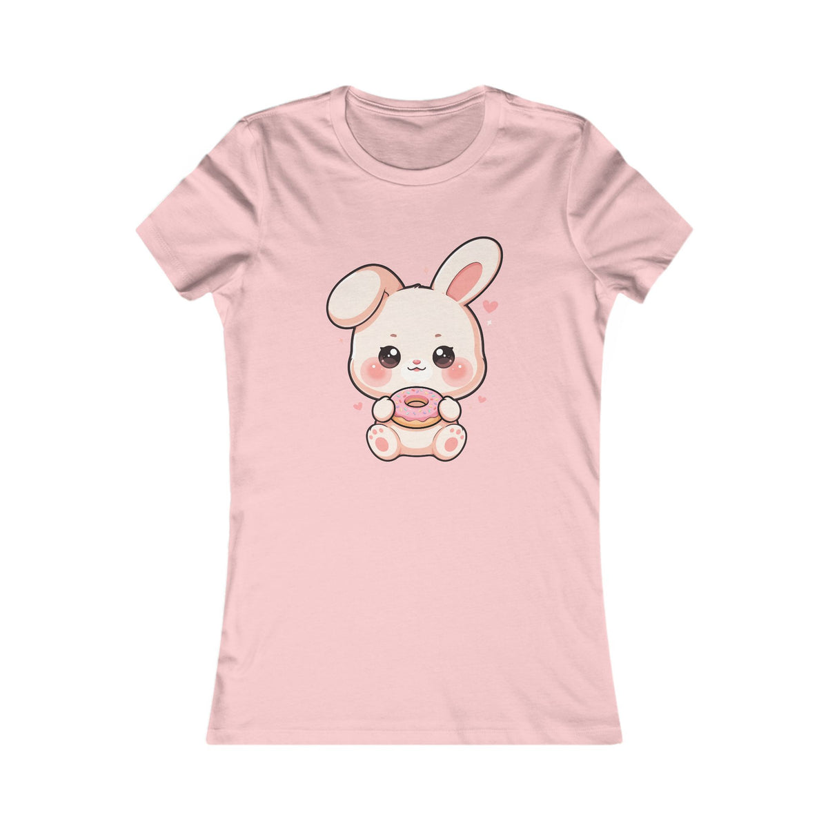 Kawaii Bunny Donut T-Shirt for Women