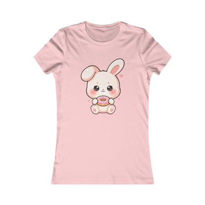 Kawaii Bunny Donut T-Shirt for Women