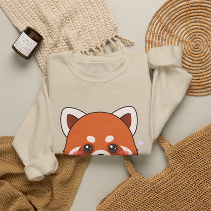 Kawaii Red Panda Ramen Sweatshirt for Cozy Foodie Days