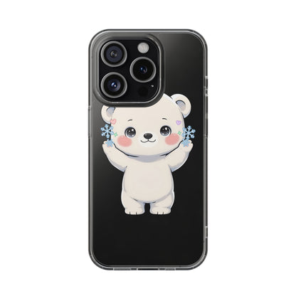 Kawaii Polar Bear Phone Case for a Cozy Winter Gift
