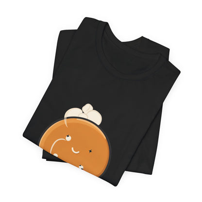 Kawaii Gingerbread Man T-Shirt for Cozy Cocoa Fans